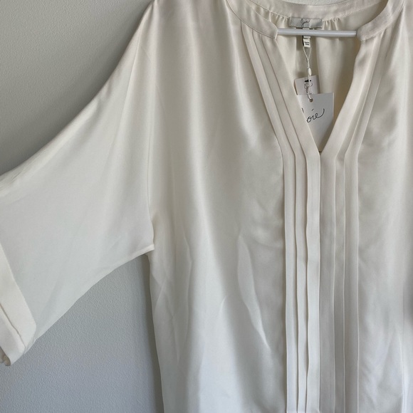 Joie Silk Blouse ‘Marru’ in Porcelain, size large BNWT - Picture 5 of 6